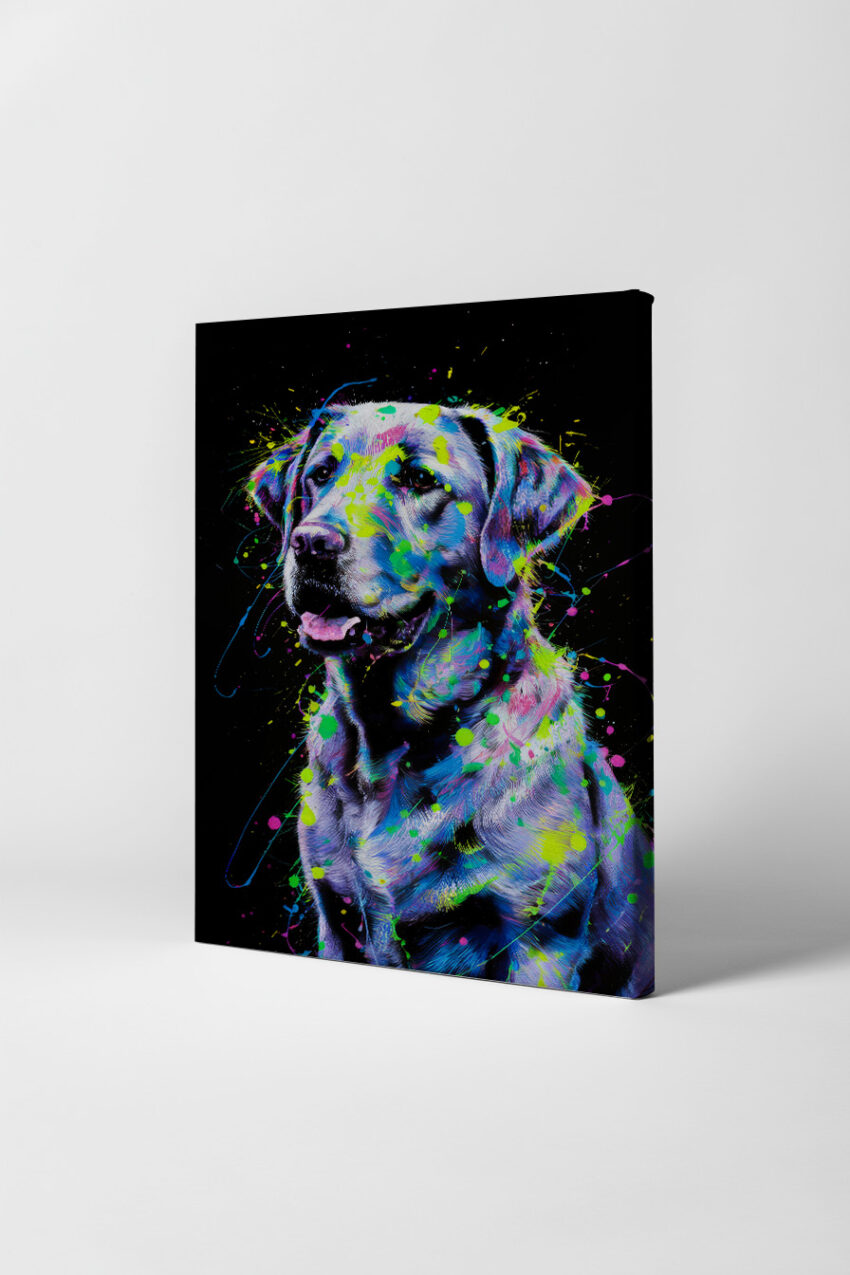 Digitale Kunst Poster Hund farbig bunt