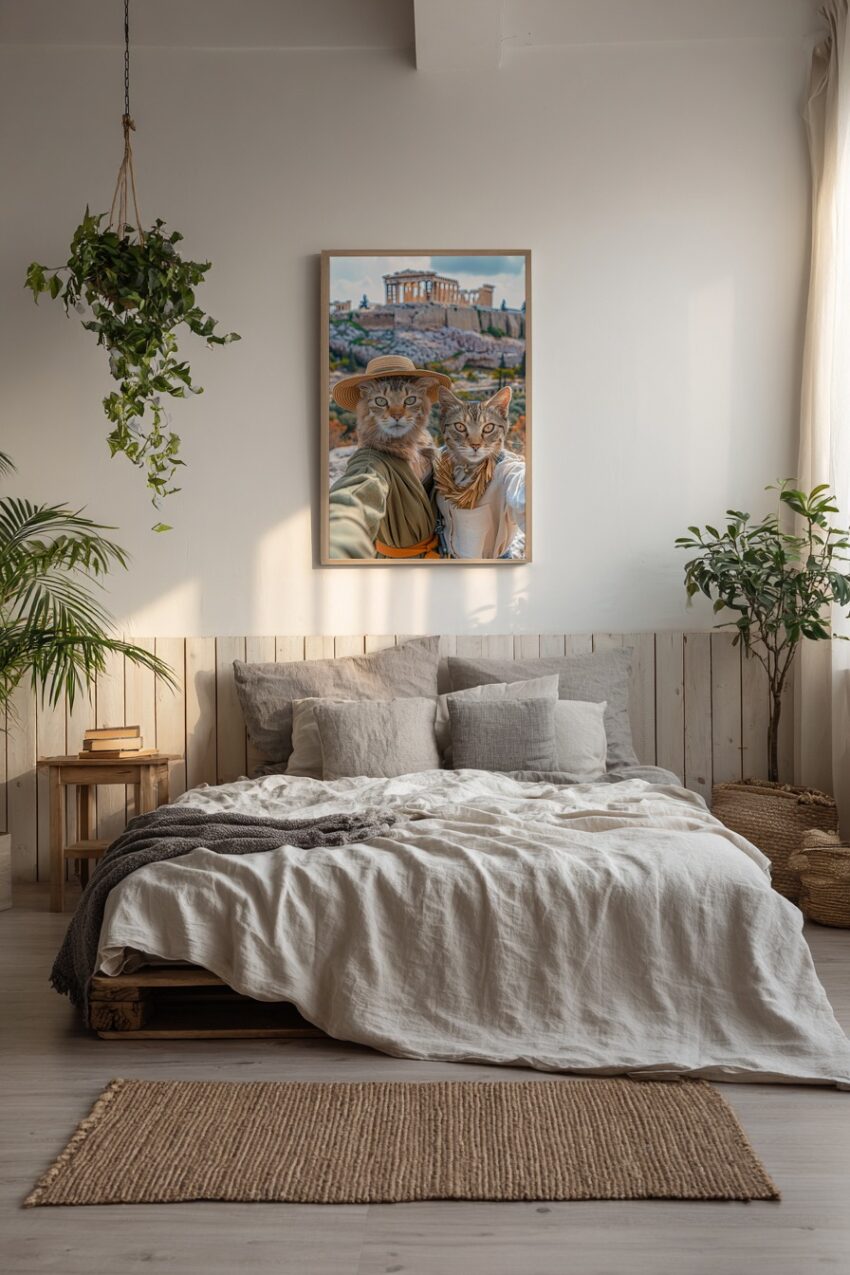 Fotografie Poster Katzen Akropolis Porträt Urlaub