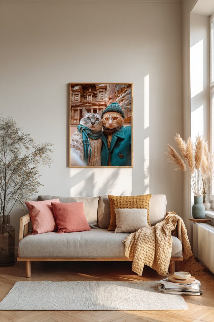 Fotografie Poster Katzen Petra Kleidung selfie