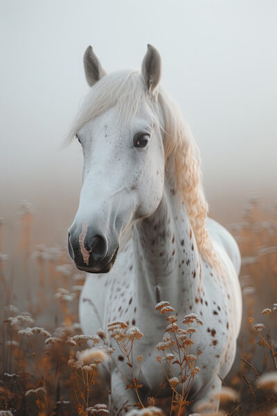 Pferd gescheckt Gerahmt