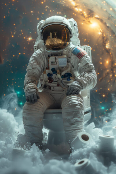 Astronaut im All Poster