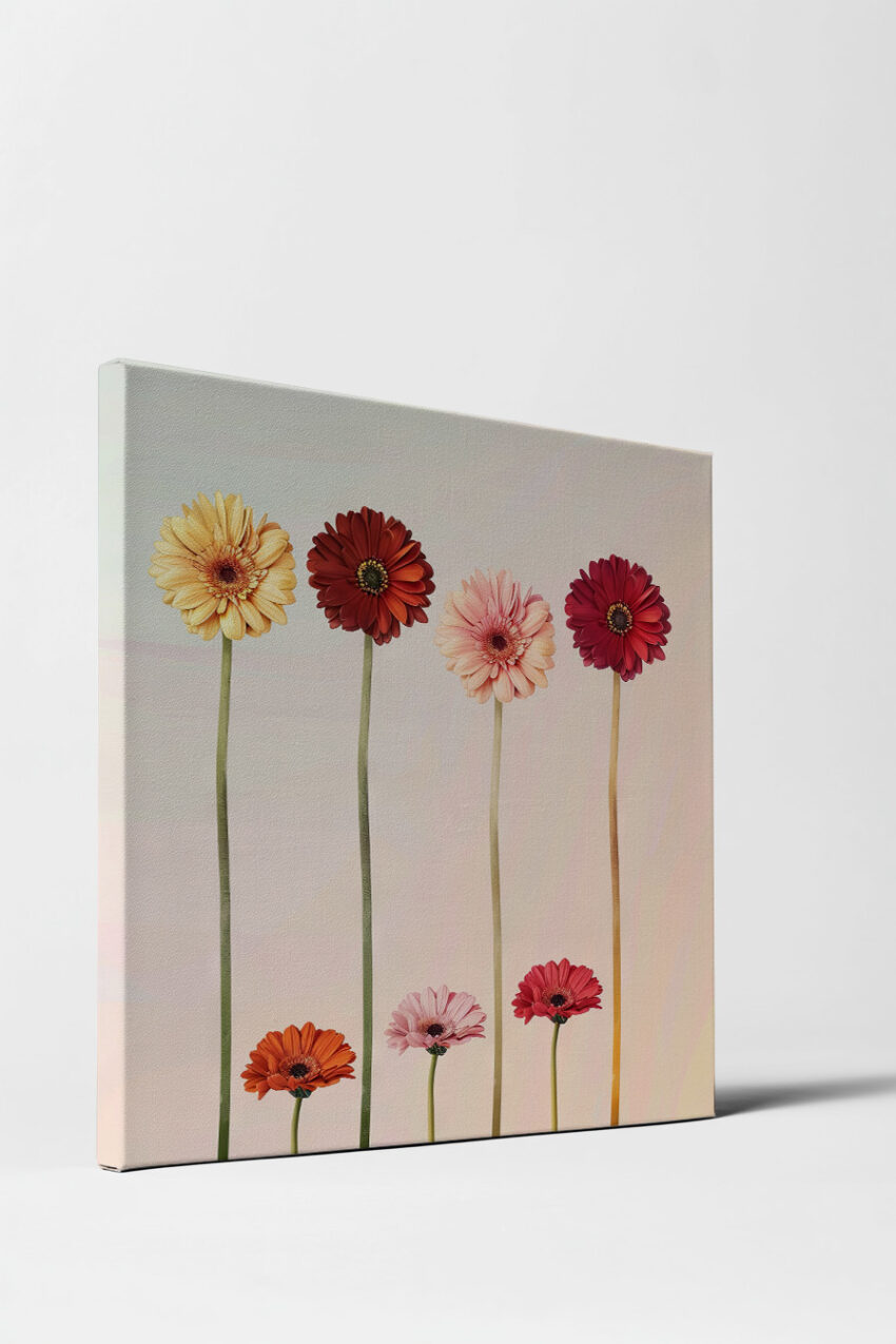 Fotografie Poster Gerbera bunt pastel