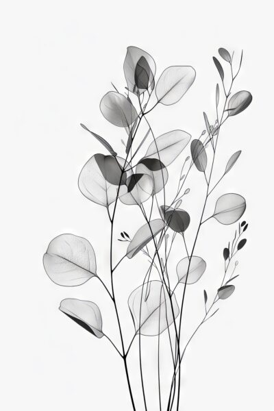 Transparente Blätter Poster