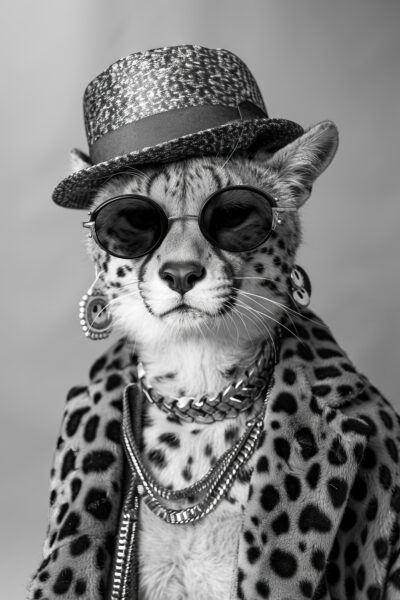 Gepard mit Sonnenbrille Poster
