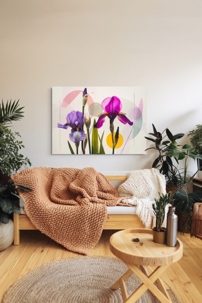 Fotografie Poster Irisblüten violett lila
