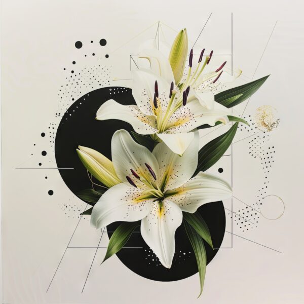 Weiße Lilie Leinwandbild