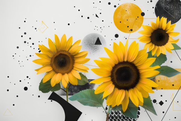 Sonnenblumen gelb Poster