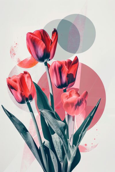 Tulpen rot Poster