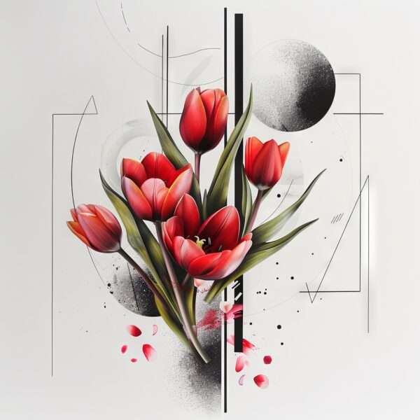 Tulpen Grafik Poster