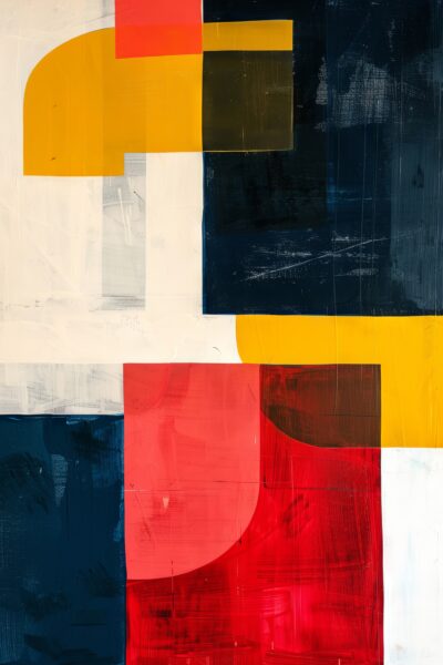 Abstrakte Formen Gerahmt