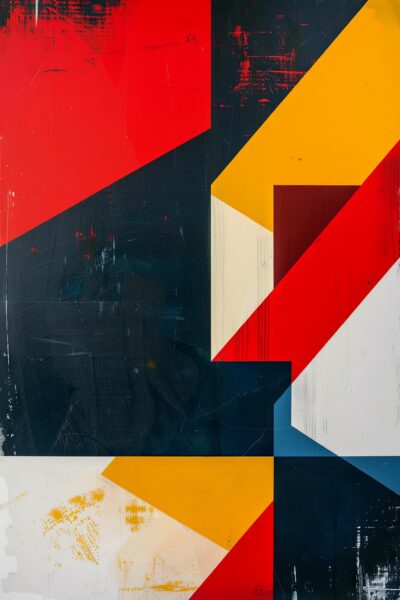 Geometrie farbig Leinwandbild