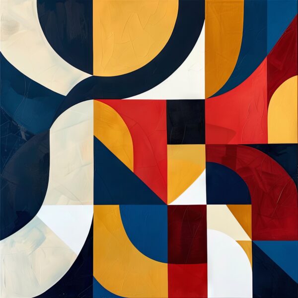 Geometrie bunt Leinwandbild