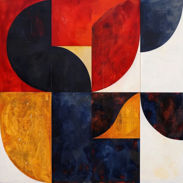 Geometrische Formen bunt Leinwandbild