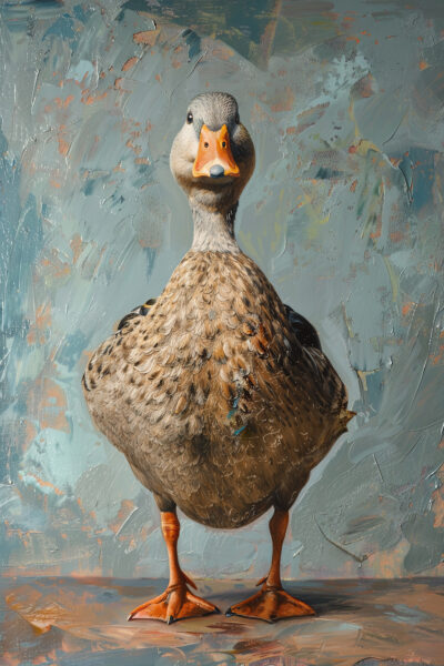 Stockente frontal Poster