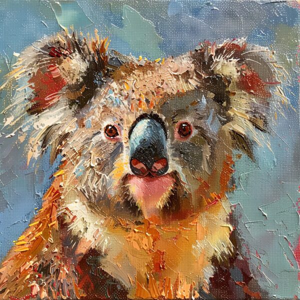 Koala Kopf Leinwandbild