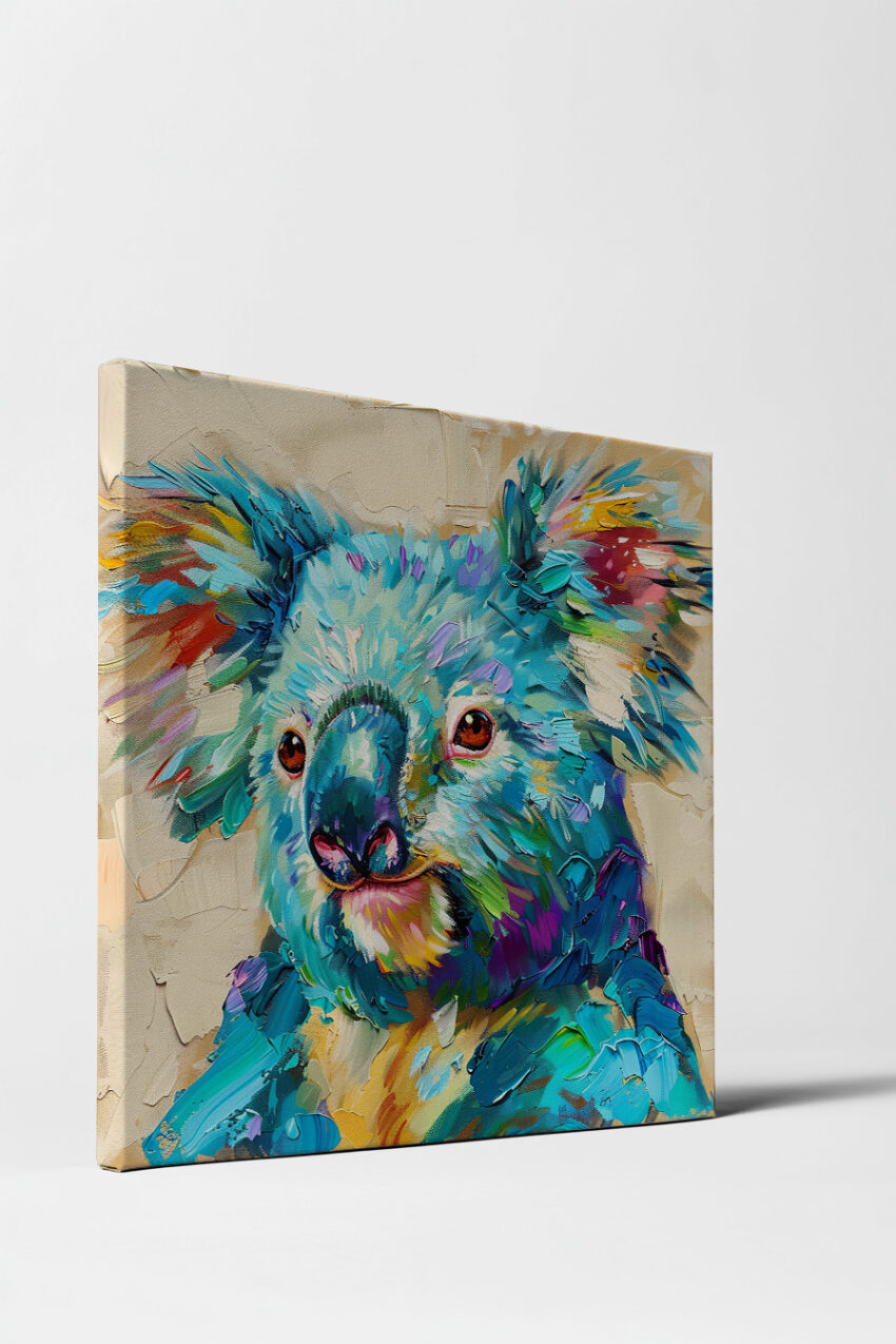 Malerei Poster Koala farbig bunt