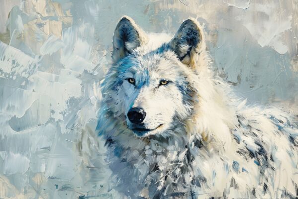 Wolf Portrait Leinwandbild