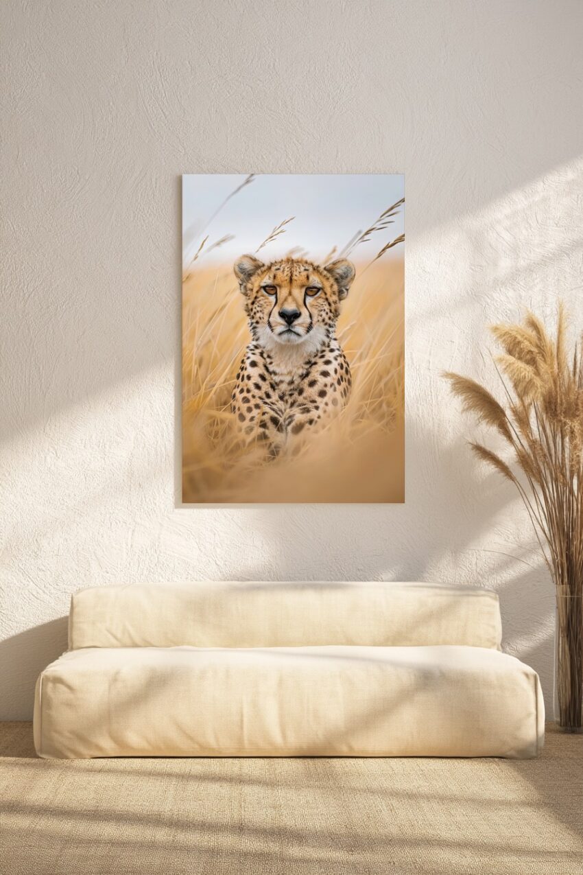 Fotografie Poster Gepard Nahaufnahme Natur braun