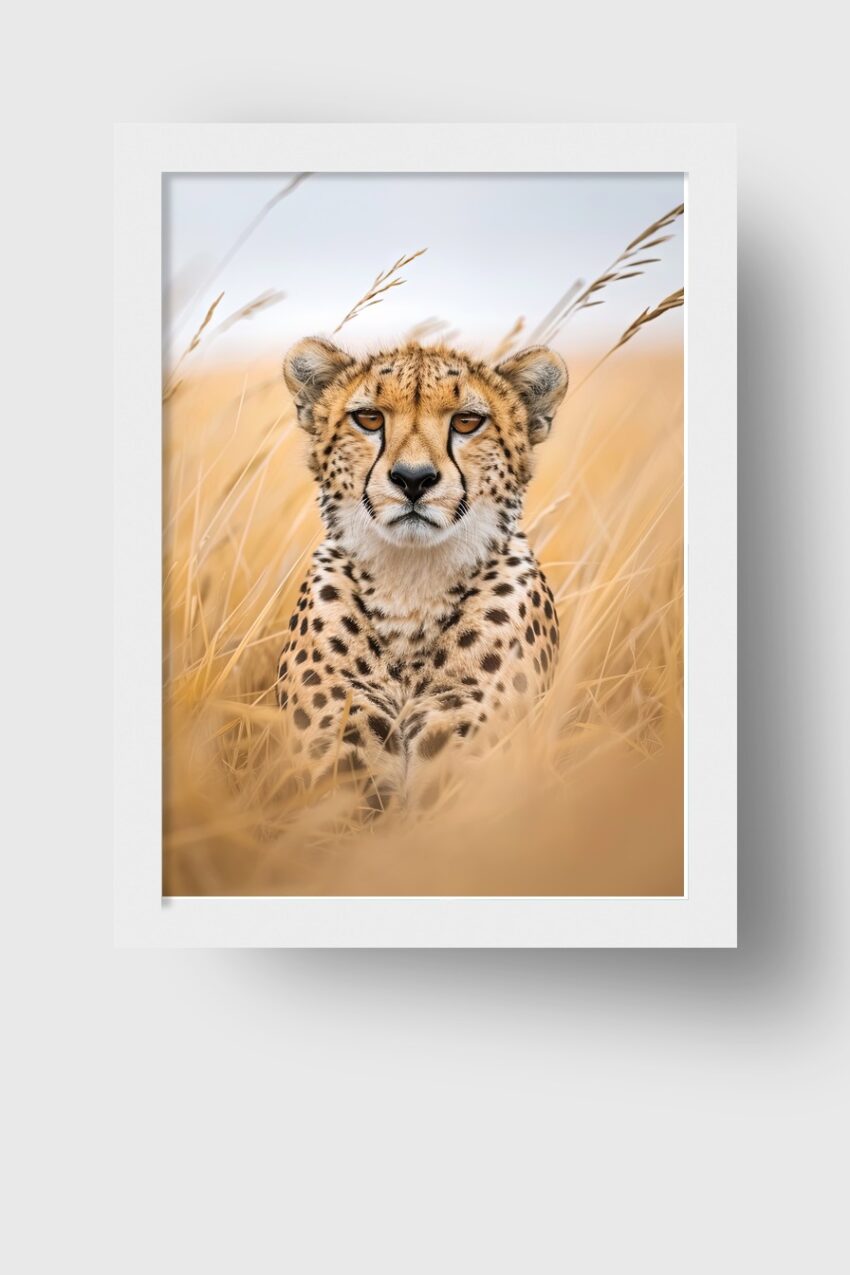 Fotografie Poster Gepard Nahaufnahme Natur braun