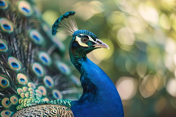 Pfau Federn Leinwandbild