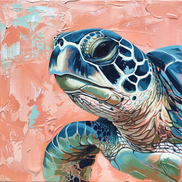 Schildkröte Detail Leinwandbild