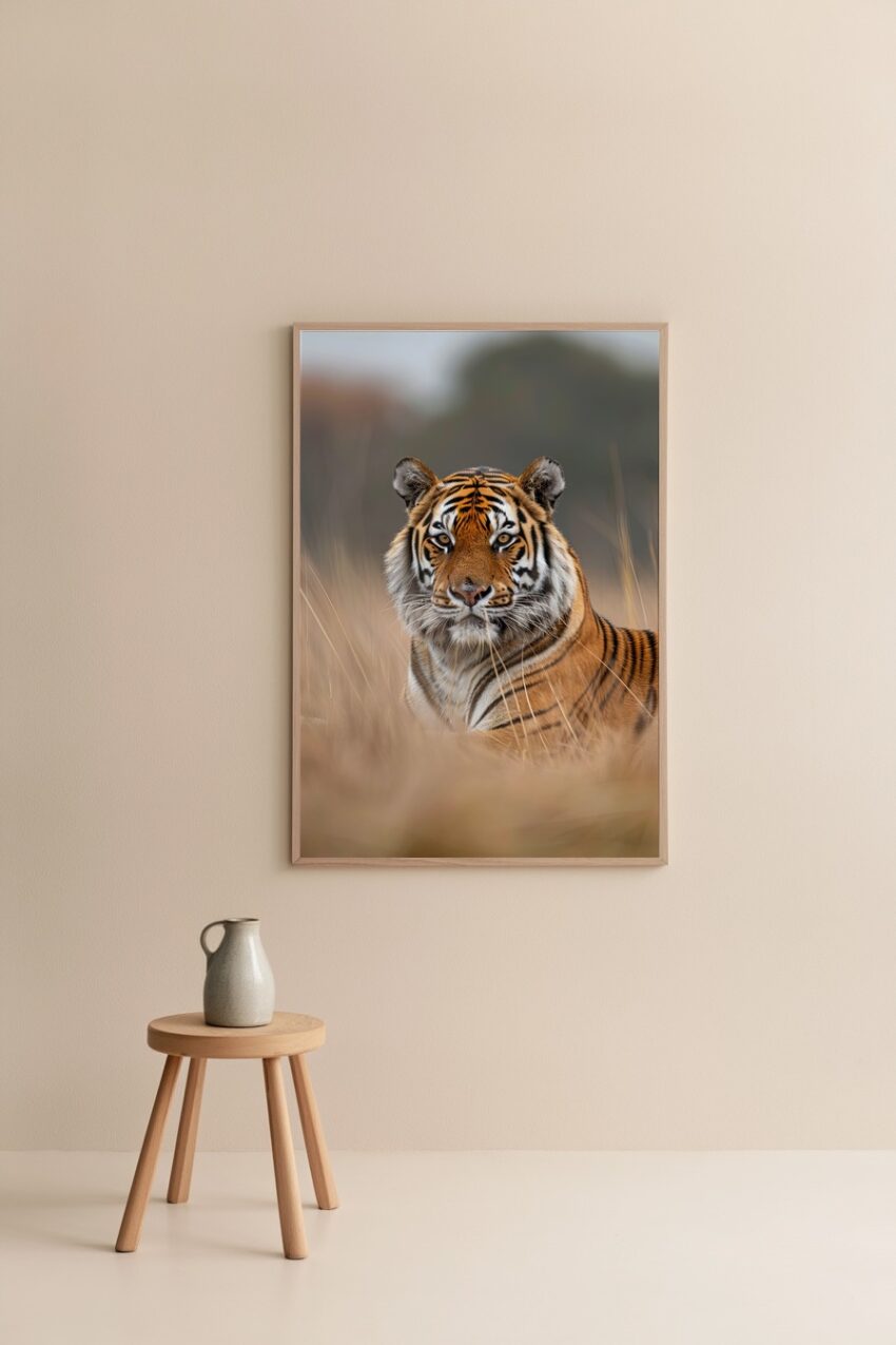 Fotografie Poster Tiger wild kräftig natur