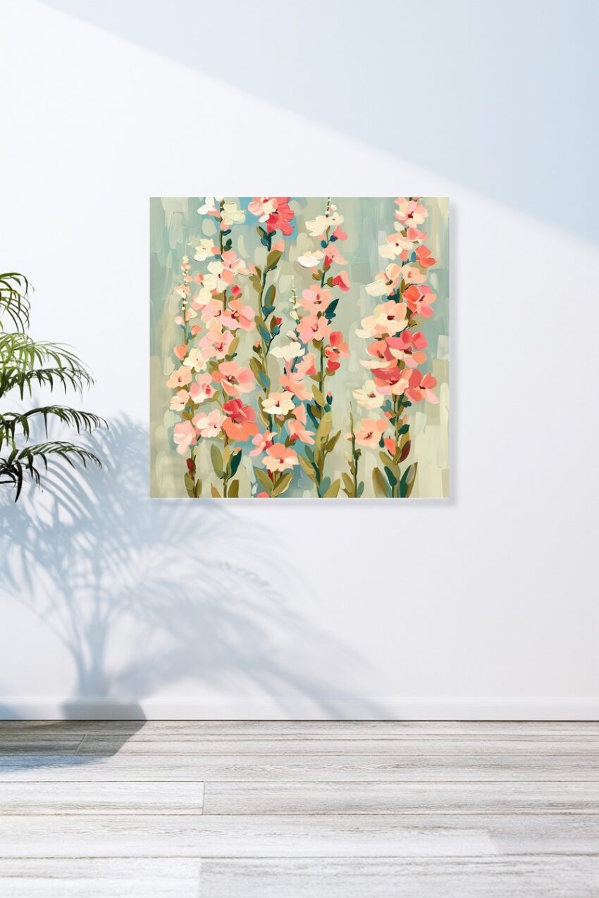 Malerei Poster Wicken pastellfarben detailreich