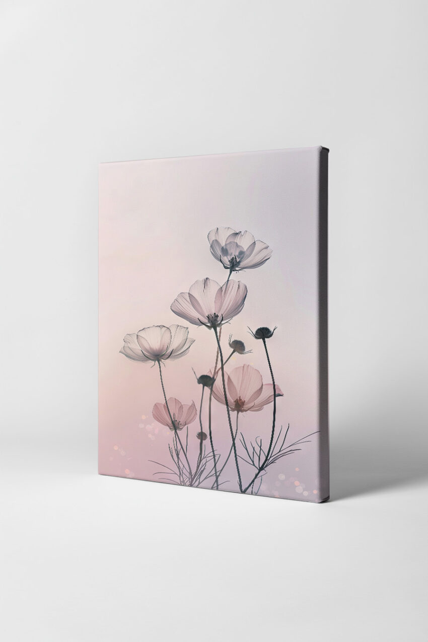 Fotografie Poster Blumen zart transparent pastell