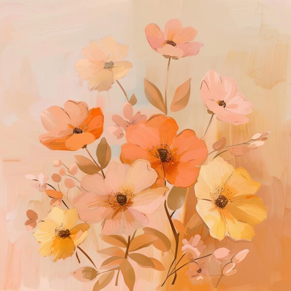 Blumenstrauß Leinwandbild