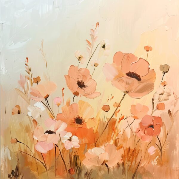 Mohnblumenfeld im Licht Poster