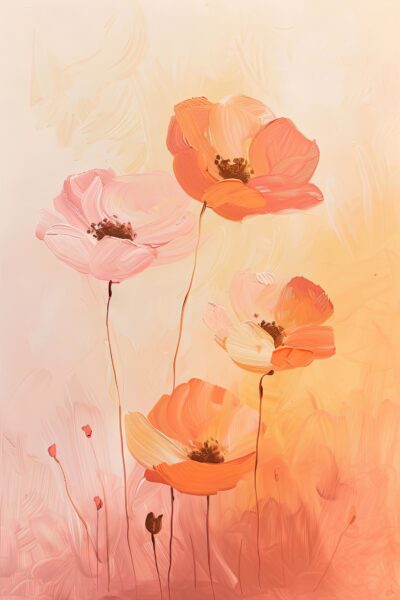 Mohnblumen Leinwandbild