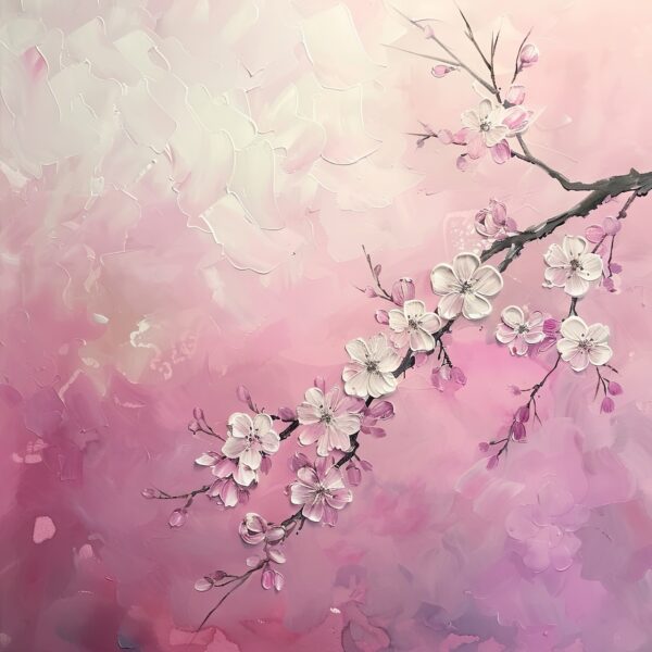 Kirschzweig Rosa Poster