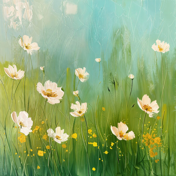 Sommerblumen Gerahmt