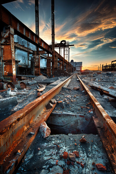 Industrieschienen Poster