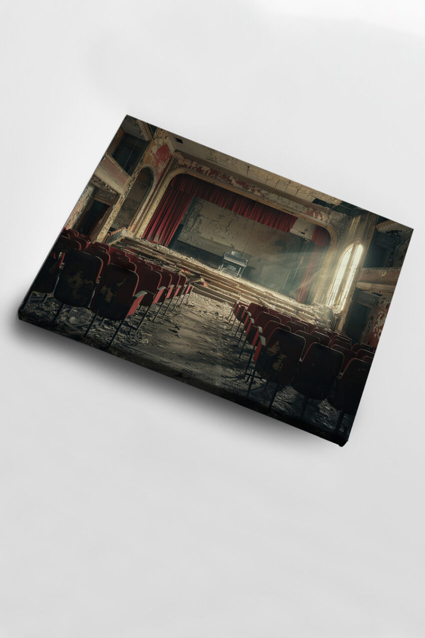 Fotografie Poster Theaterbühne verfallen Lichtstrahl