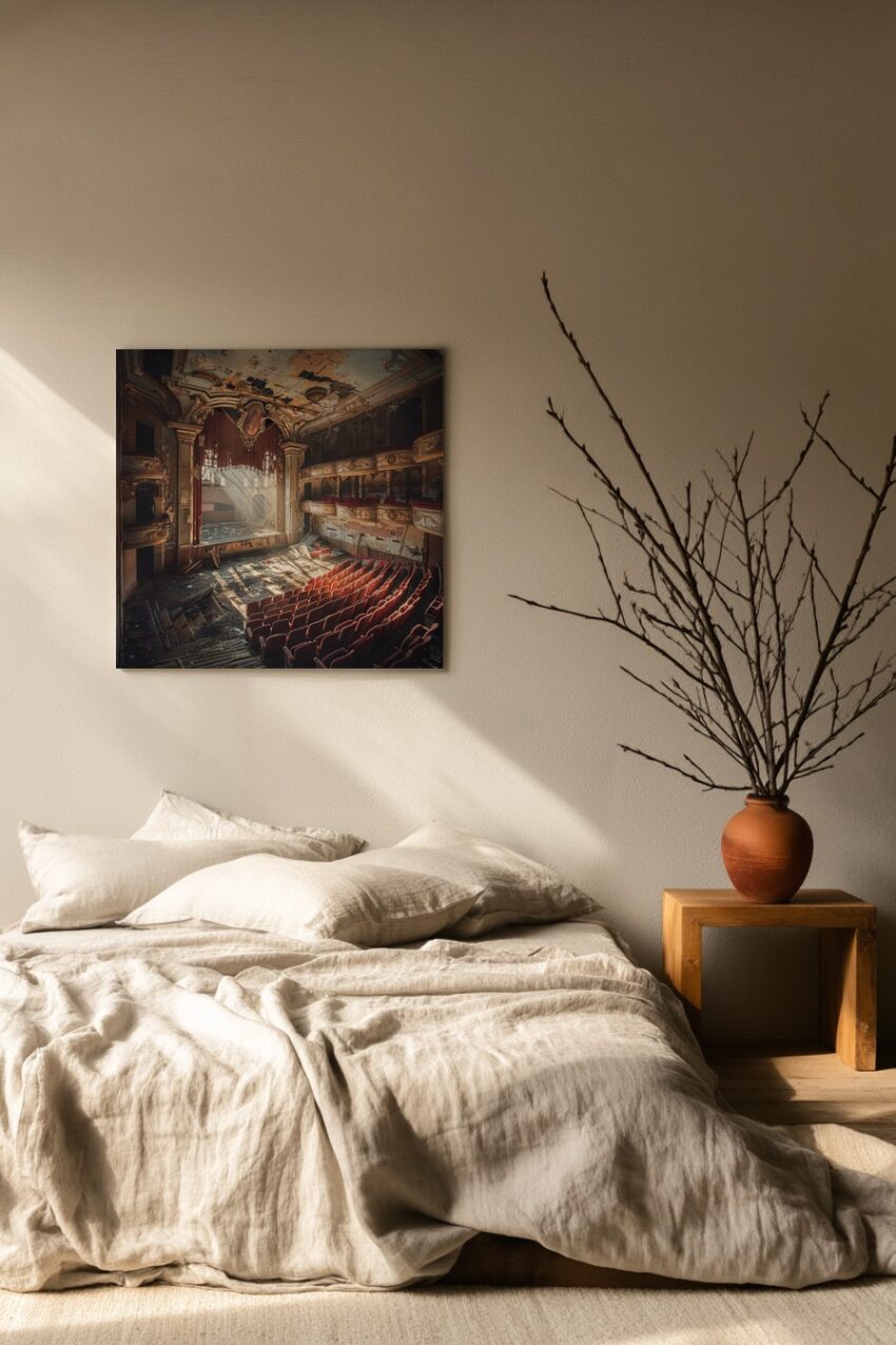 Fotografie Poster altes Theater verfallen Lichtstrahlen