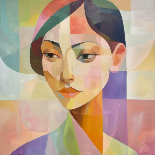 Frau Porträt Leinwandbild