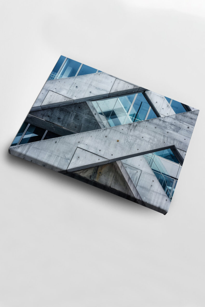 Fotografie Poster Betontreppe grau modern
