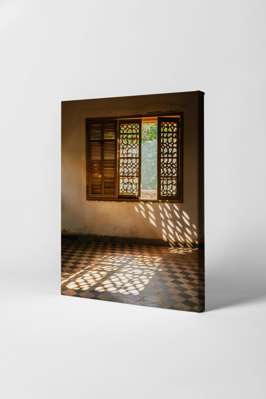 Fotografie Poster Fenster Lichtspiel Sonnenlicht Muster