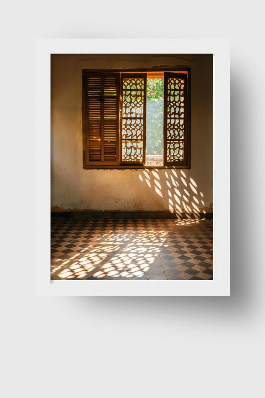 Fotografie Poster Fenster Lichtspiel Sonnenlicht Muster