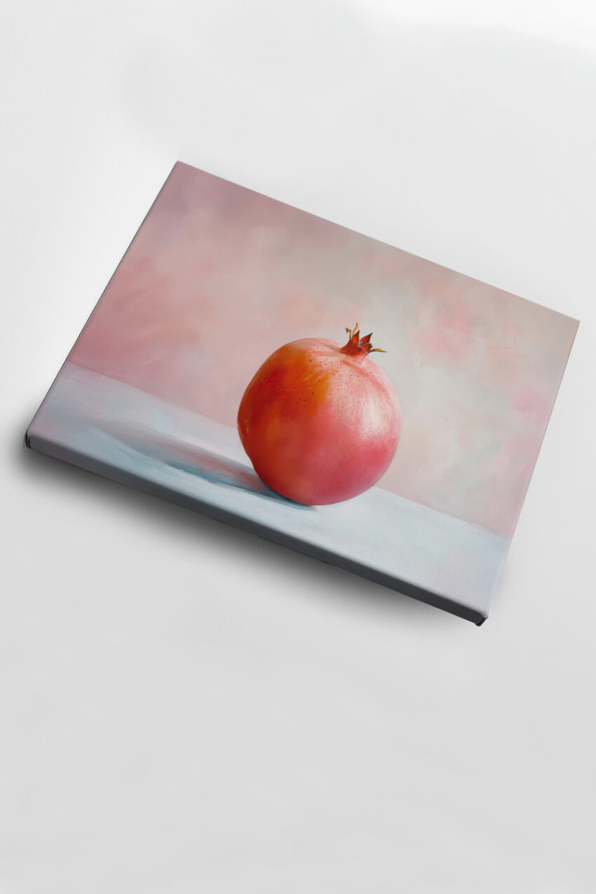 Malerei Poster Granatapfel rot klar