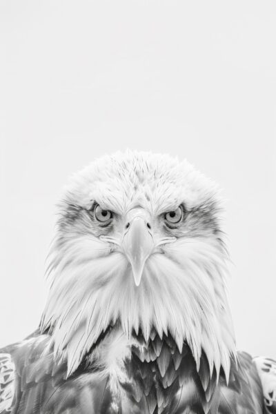 Adler Porträt Gerahmt