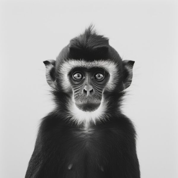 Schimpanse Blick Leinwandbild