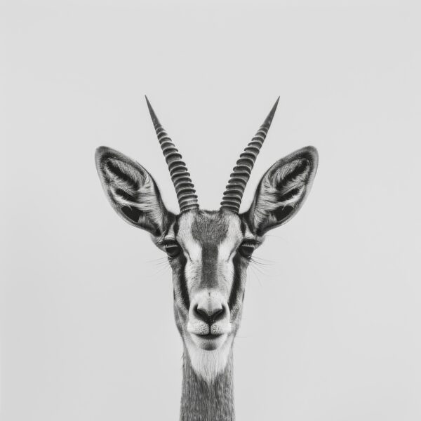 Gazelle Kopf Gerahmt