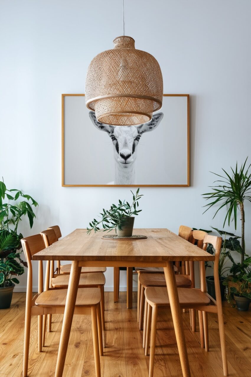 Fotografie Poster Oryx Antilope schwarz-weiß Detail