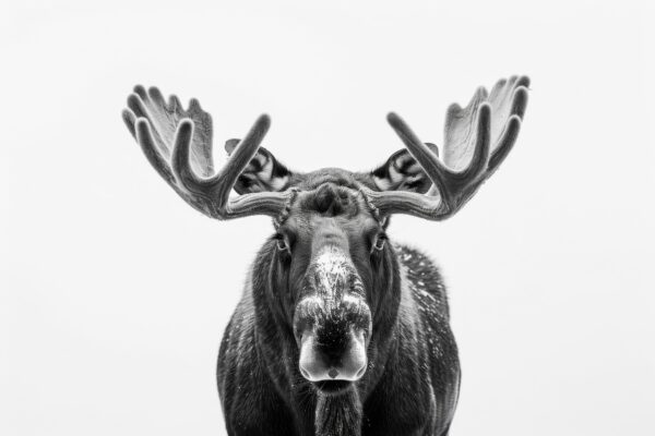 Elch Kopf Gerahmt