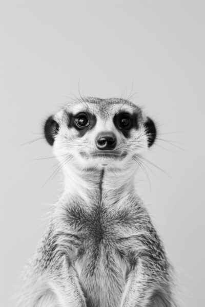 Erdmännchen Porträt Gerahmt