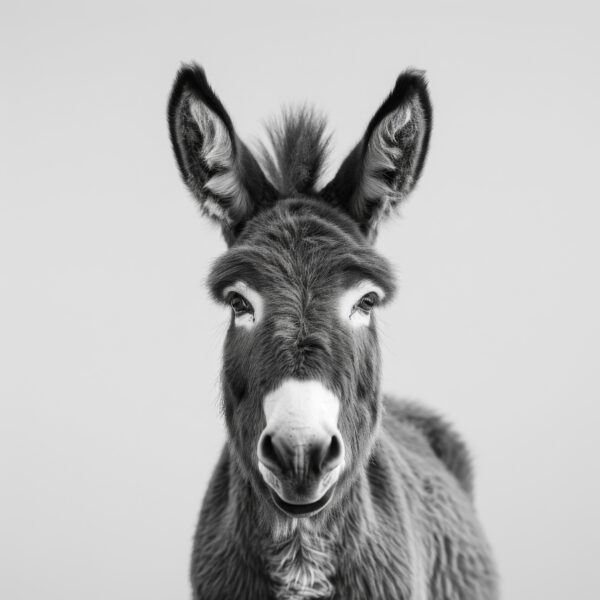 Esel Kopf Leinwandbild