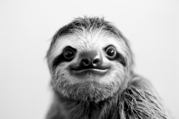 Faultier Portrait Poster