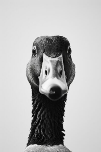 Ente Nahaufnahme Gerahmt